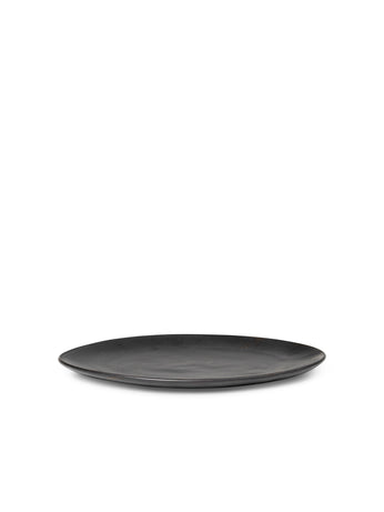 Flow Plate | Medium 22cm | Black | Ceramic | by ferm Living - Lifestory - ferm Living
