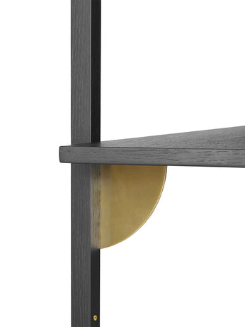 Sector Shelf | Single Wide With Brass Brackets - Lifestory - ferm LIVING
