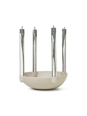 Bowl Candle Holder | Large | Ceramic | by ferm Living - Lifestory - ferm LIVING