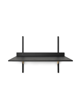 Sector Desk | Minimal Workspace Desk Solution | Black - Lifestory - ferm LIVING