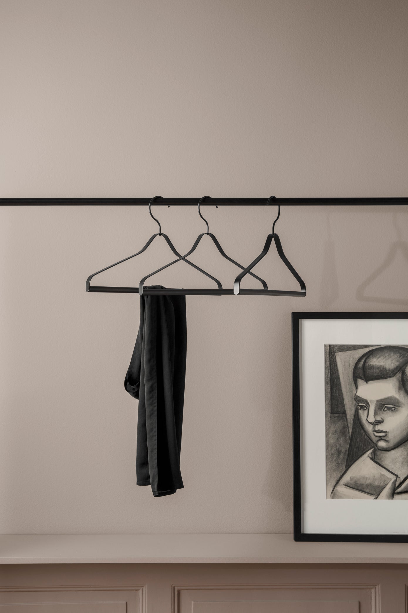 Coat Hanger Set of 3 | Black - Lifestory
