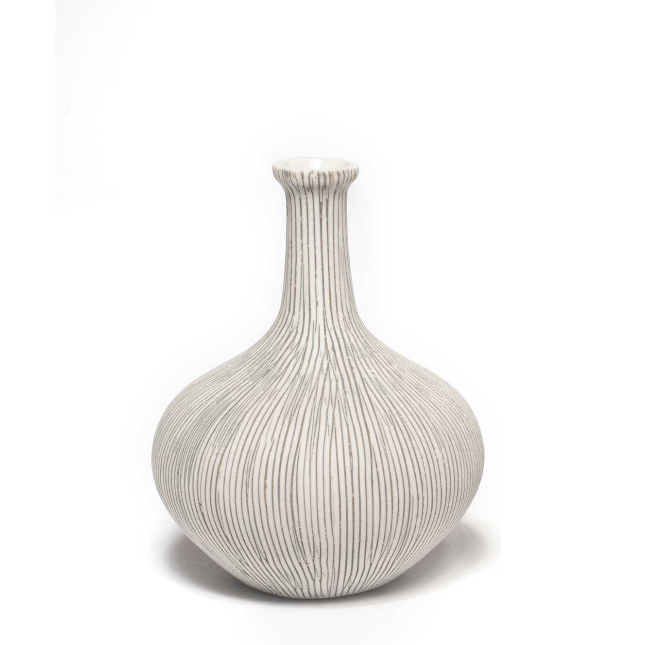 Athen Vase | Small | Grey Stripe | by Lindform - Lifestory - Lindform