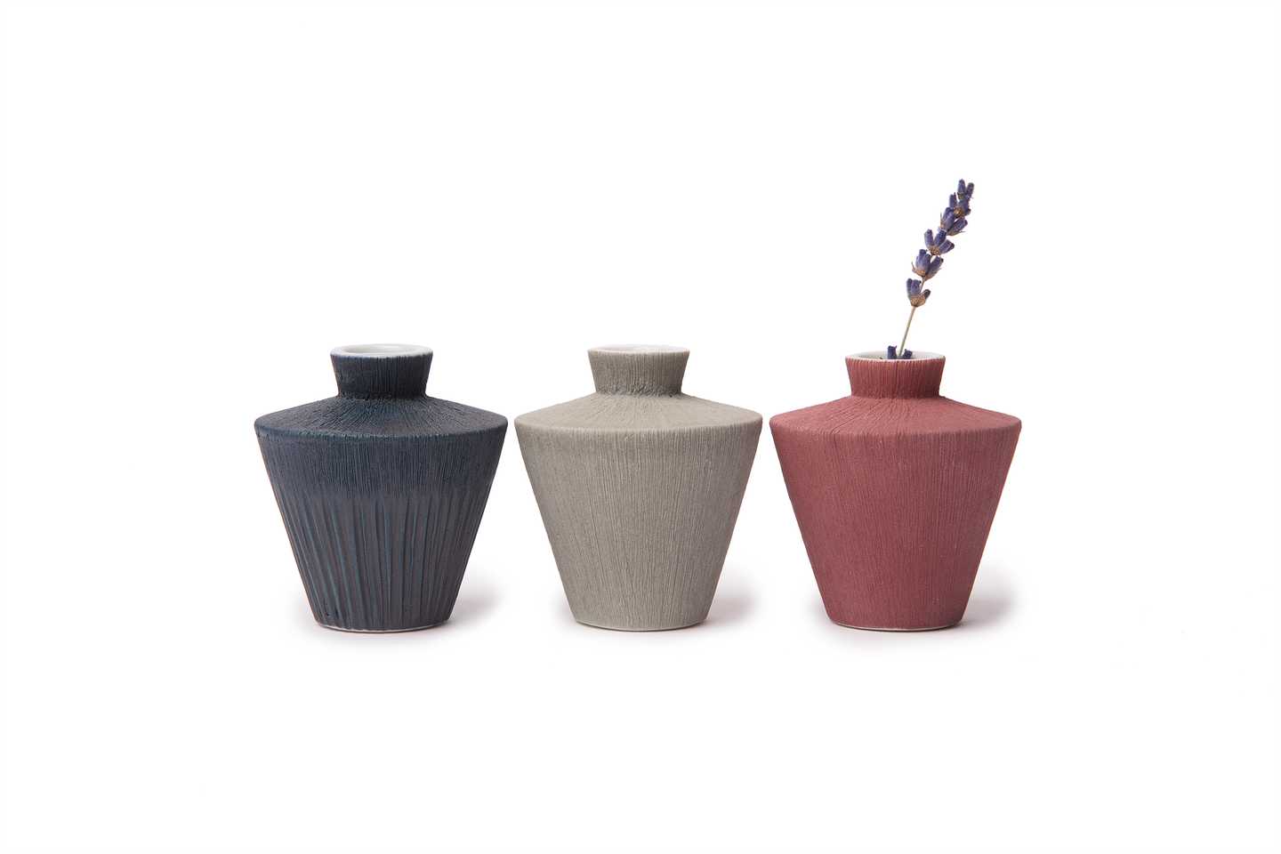 Vase Sonja mini Stone Stripe with gift box by Lindform - Lifestory