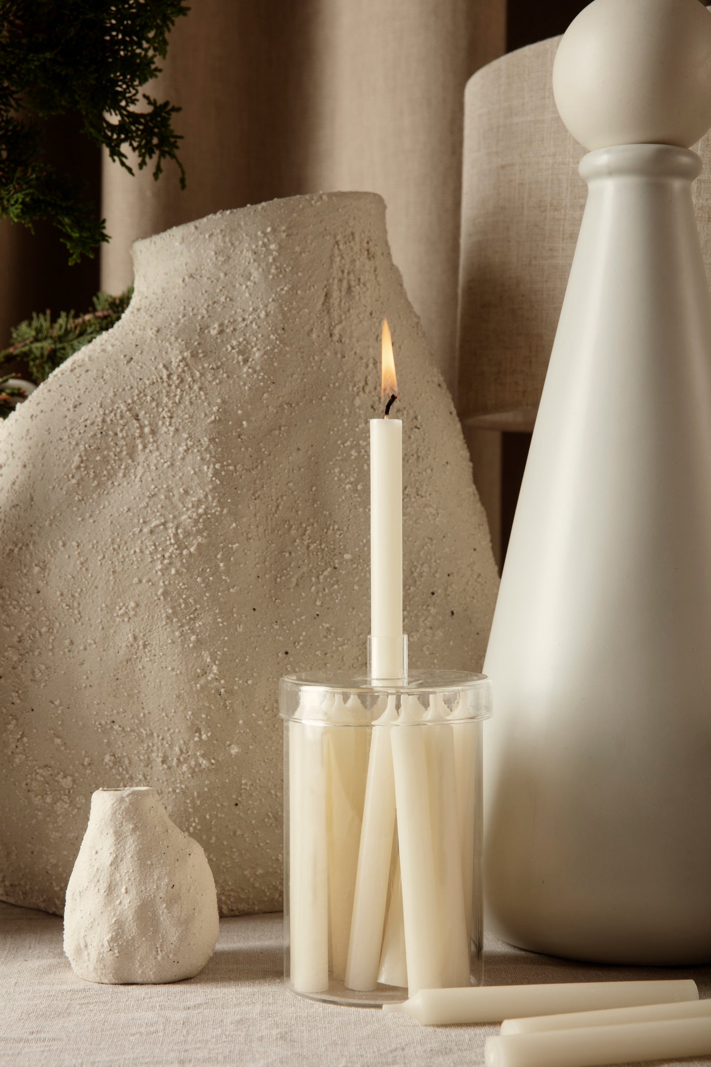 Countdown to Christmas | 24 Calendar Candles | Off-white - Lifestory - ferm LIVING