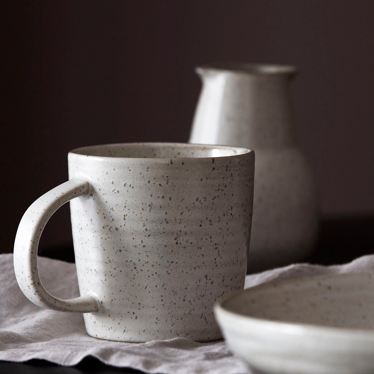 Mug | Pion | Grey Speckled Glaze | by House Doctor - Lifestory - House Doctor