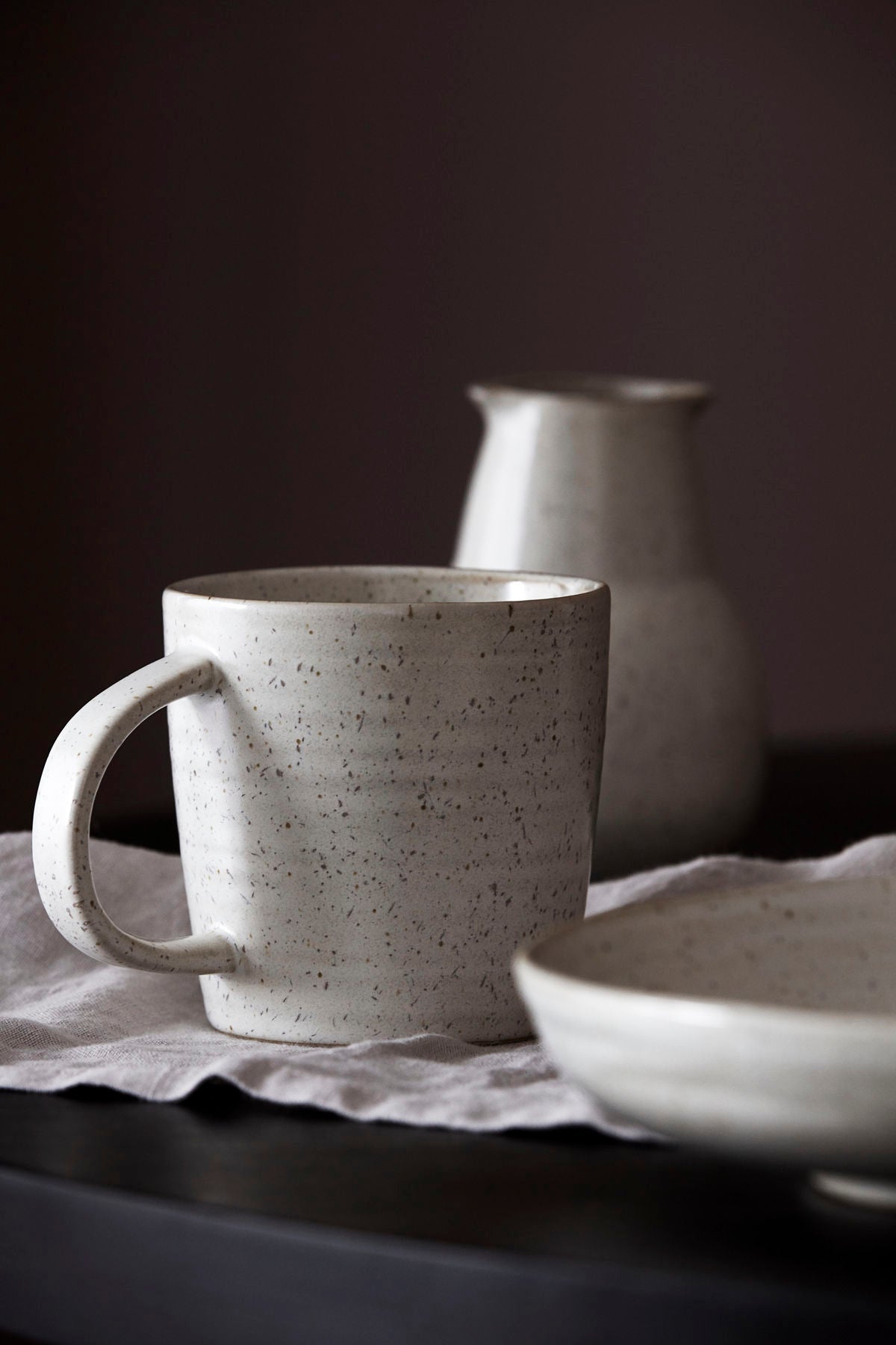 Mug | Pion | Grey Speckled Glaze | by House Doctor - Lifestory - House Doctor