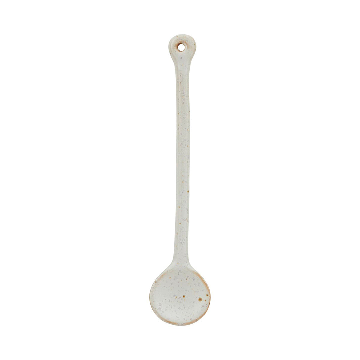 Ceramic Spoon | Pion | Grey Speckled Glaze - Lifestory - House Doctor