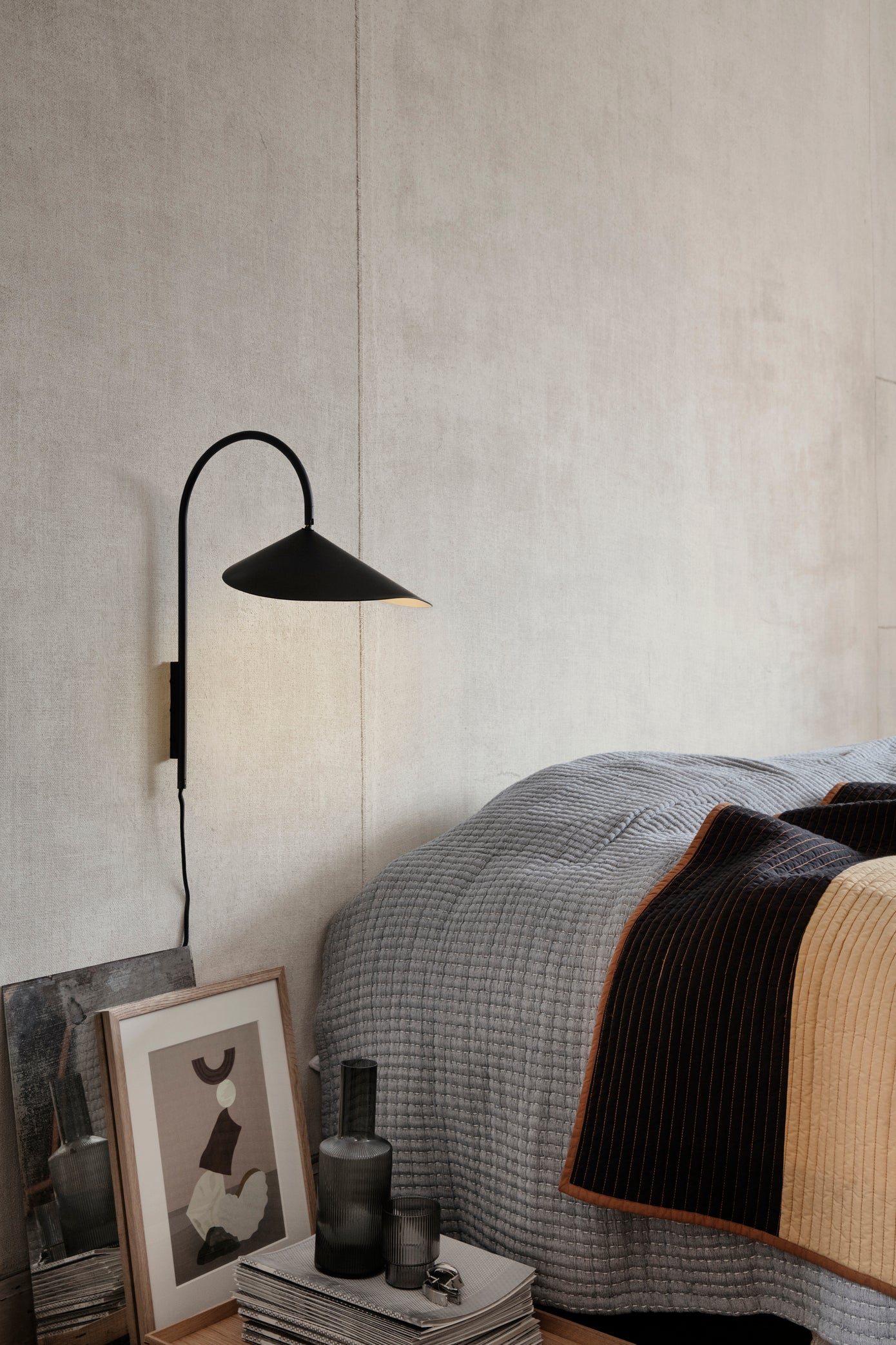 Arum Wall Lamp | Black | by ferm Living - Lifestory