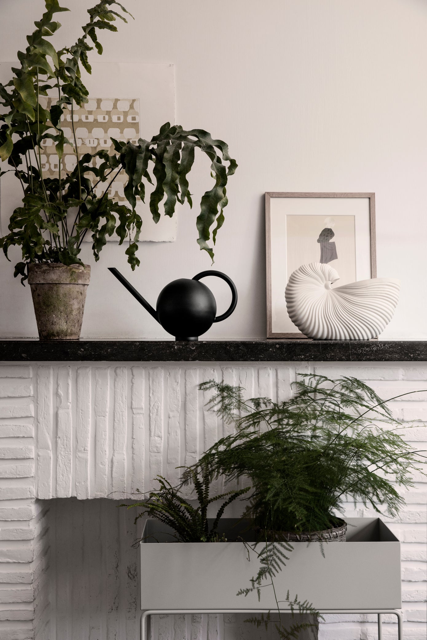 Shell pot / vase | Ceramic | off-white - Lifestory