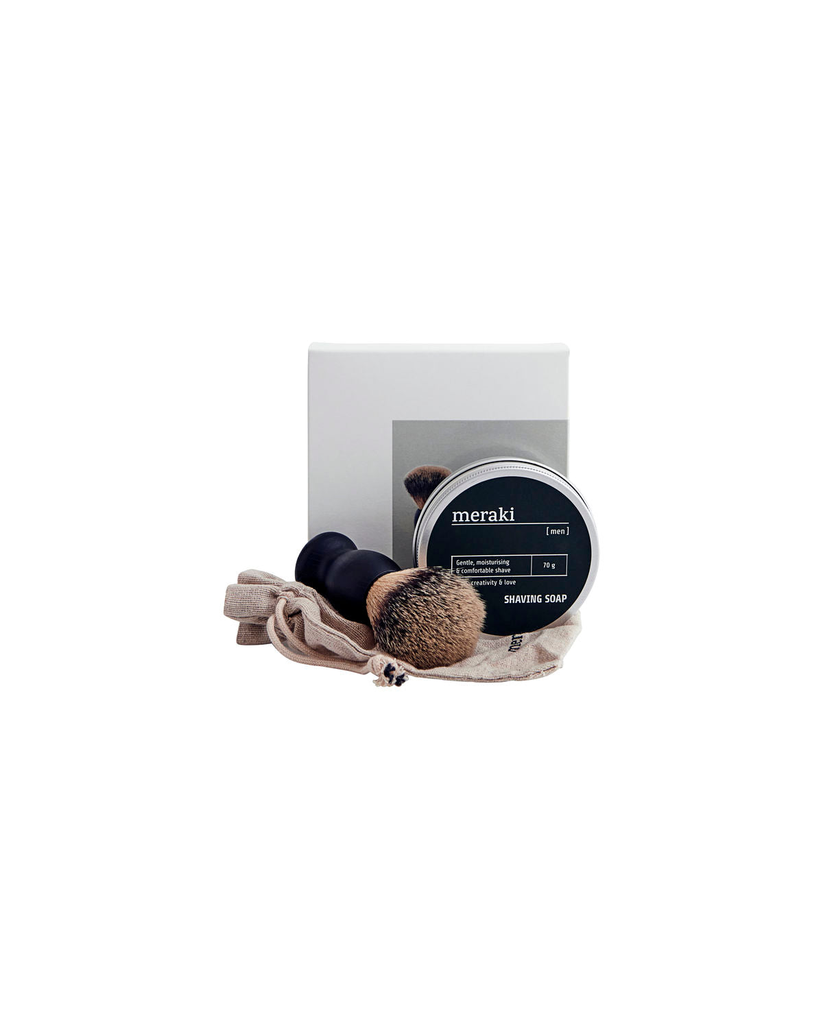 Shaving Kit | Gift Box with Soap and Brush | Harvest Moon - Lifestory - Meraki