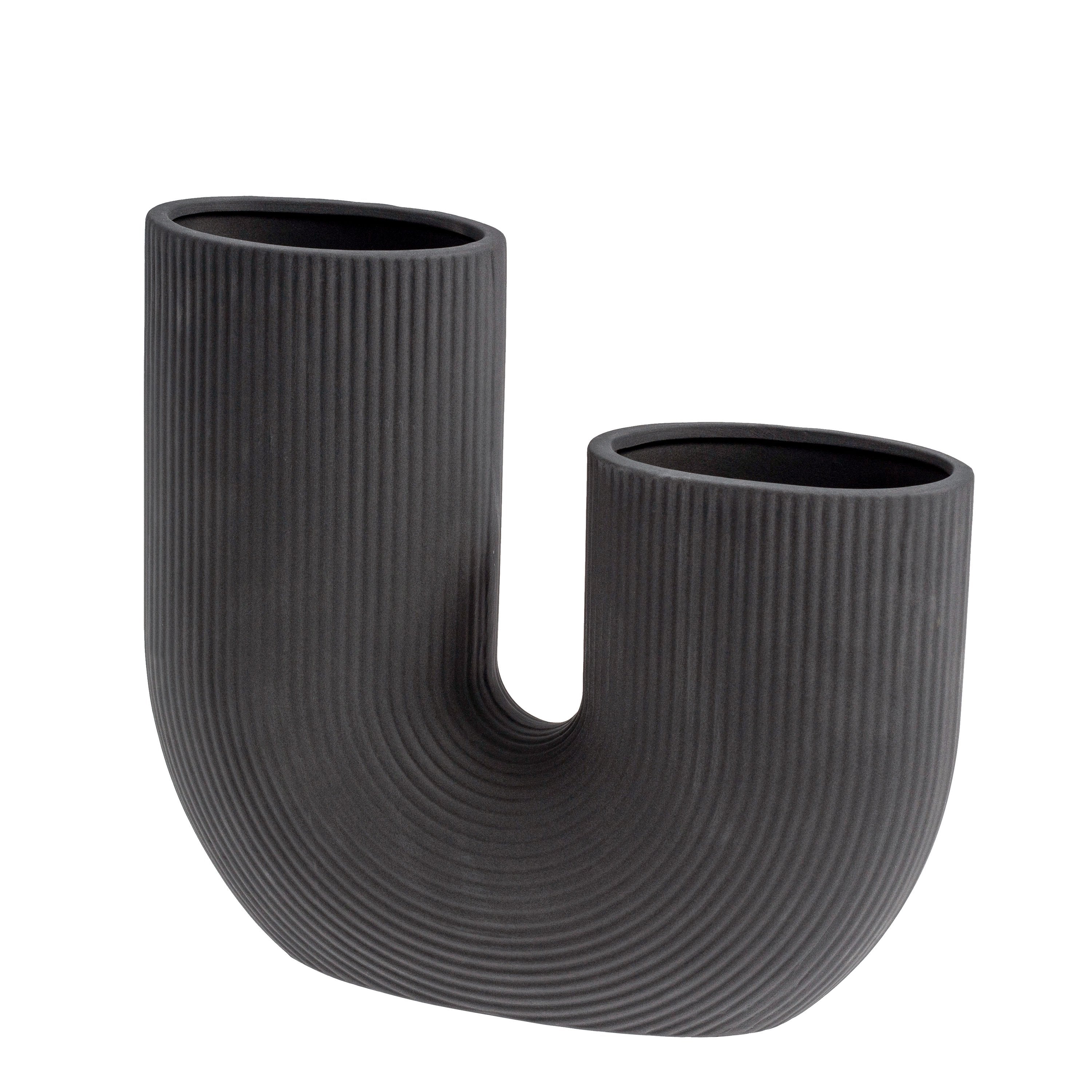 Stråvalla Ceramic Vase | Dark Grey | by Storefactory - Lifestory - Storefactory