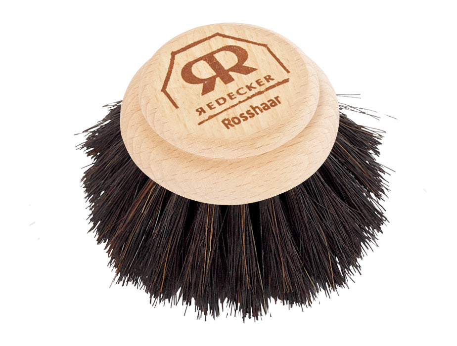 Replacement Head for Dishwashing Brush - soft black bristle - Lifestory - Redecker