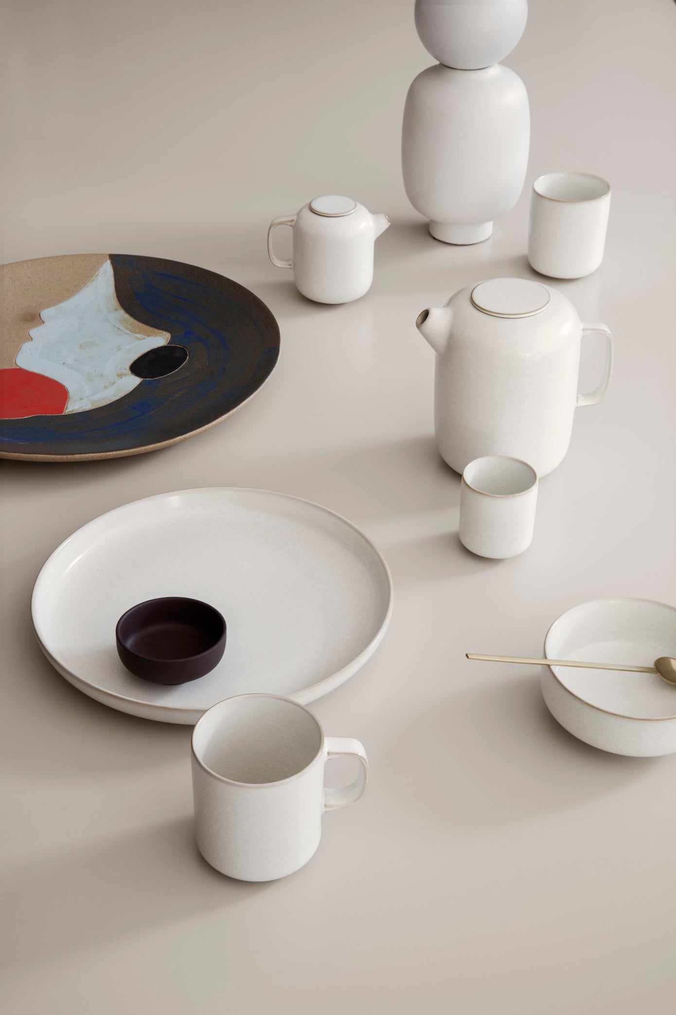 Sekki Dinner Plate | 25.5cm | Cream | Ceramic | by ferm Living - Lifestory