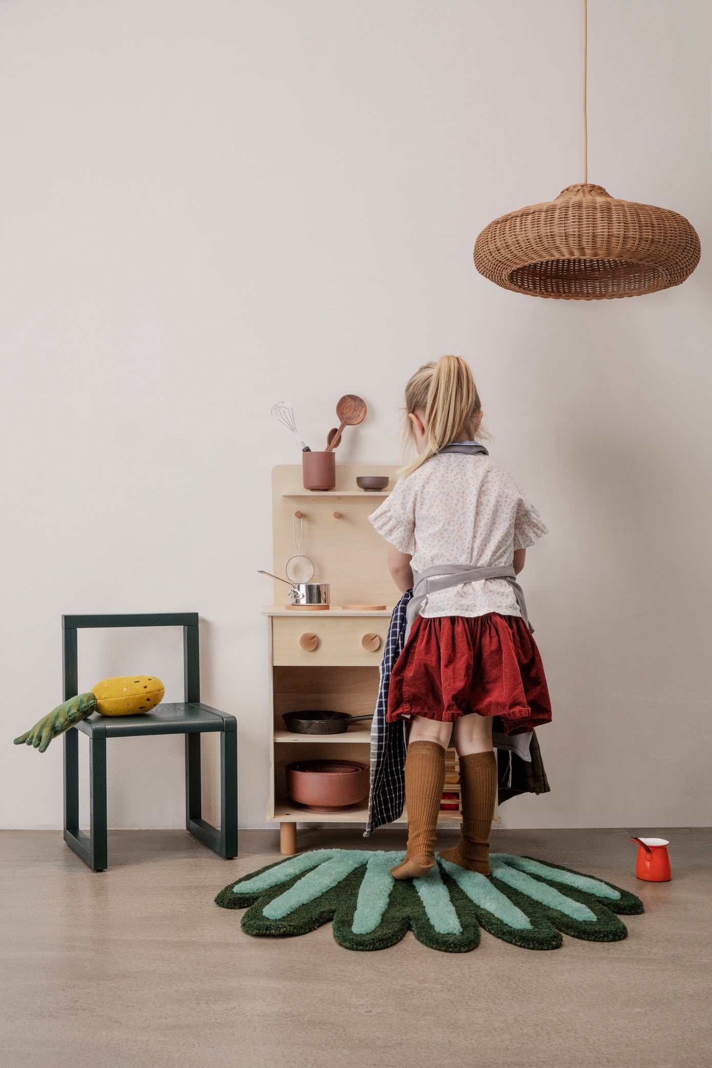 Braided Disc Lampshade | Natural Rattan | by ferm Living - Lifestory - ferm LIVING