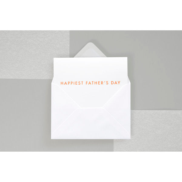 HAPPIEST FATHER'S DAY Card Orange/White by ola - Lifestory - ola