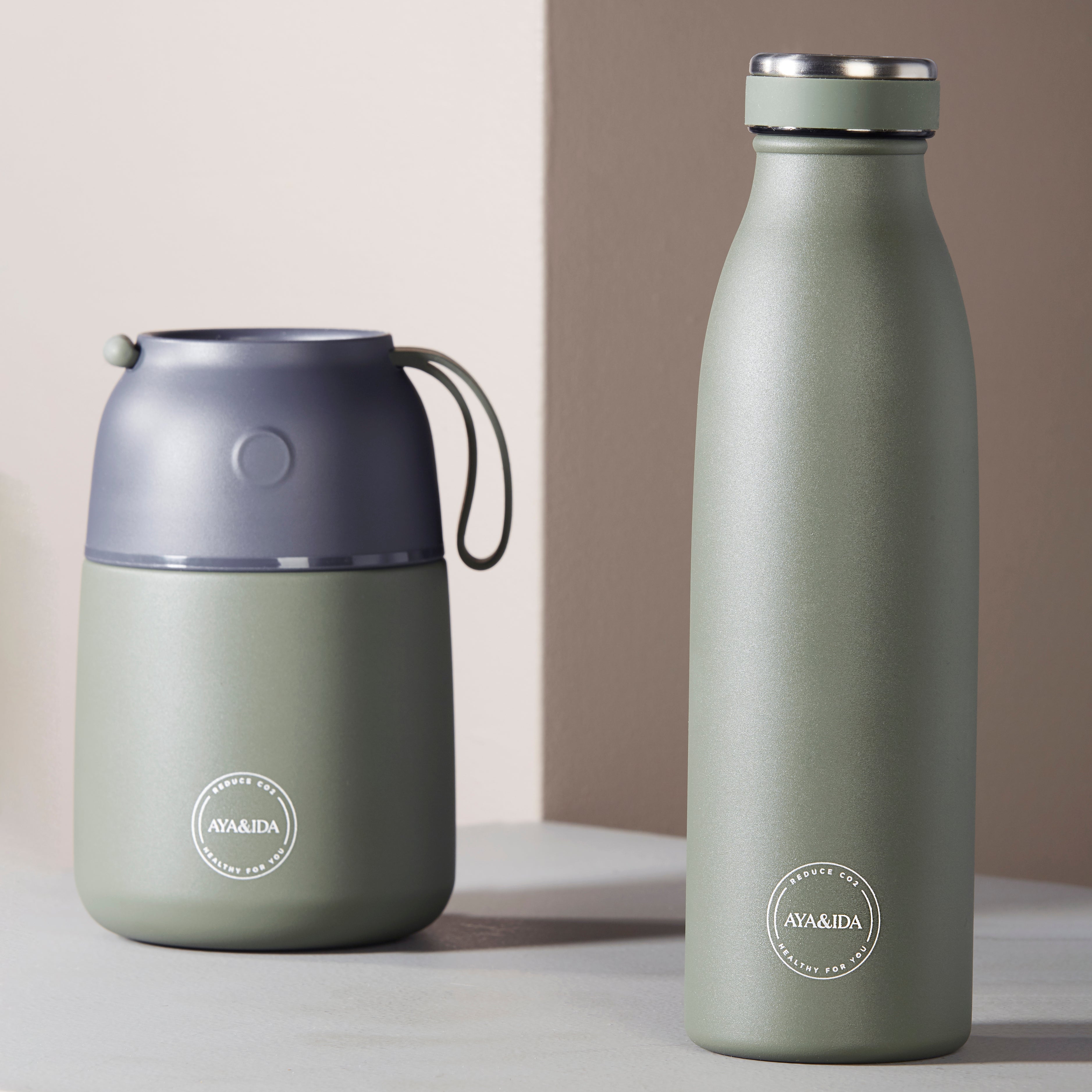 Aya&Ida 500ml Reusable bottle for Hot or Cold drinks | Various Colours at Lifestory