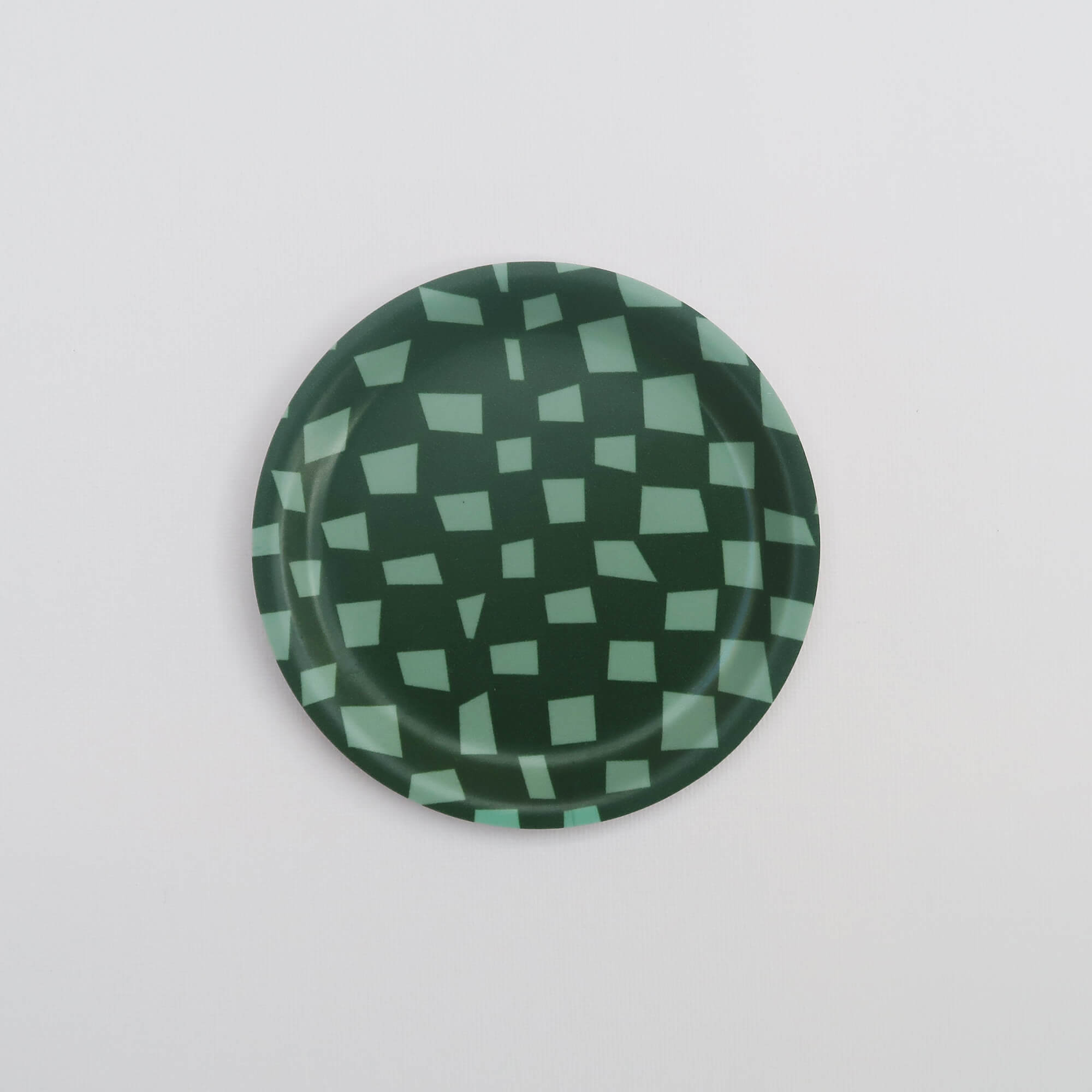 'Abstract Checkerboard' Tray | 11cm | Birchwood Veneer | by Elly Vvaller - Lifestory - Elly Vvaller