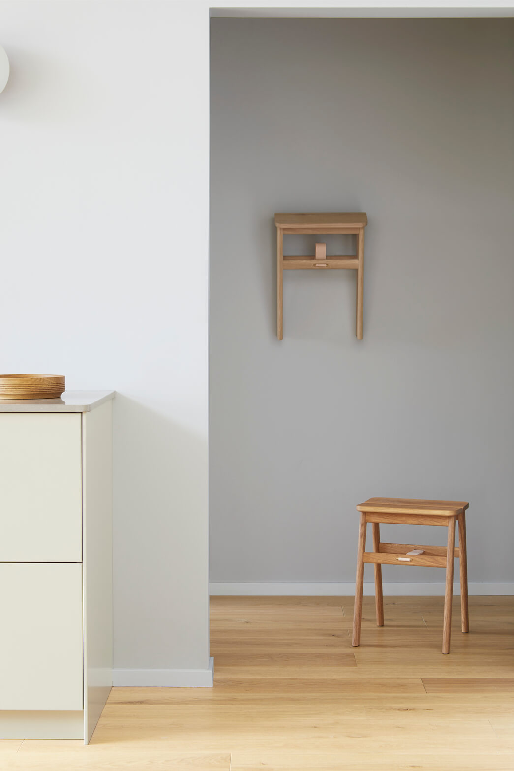 Angle Foldable Stool | Oiled Oak | by Form & Refine - Lifestory - Form & Refine