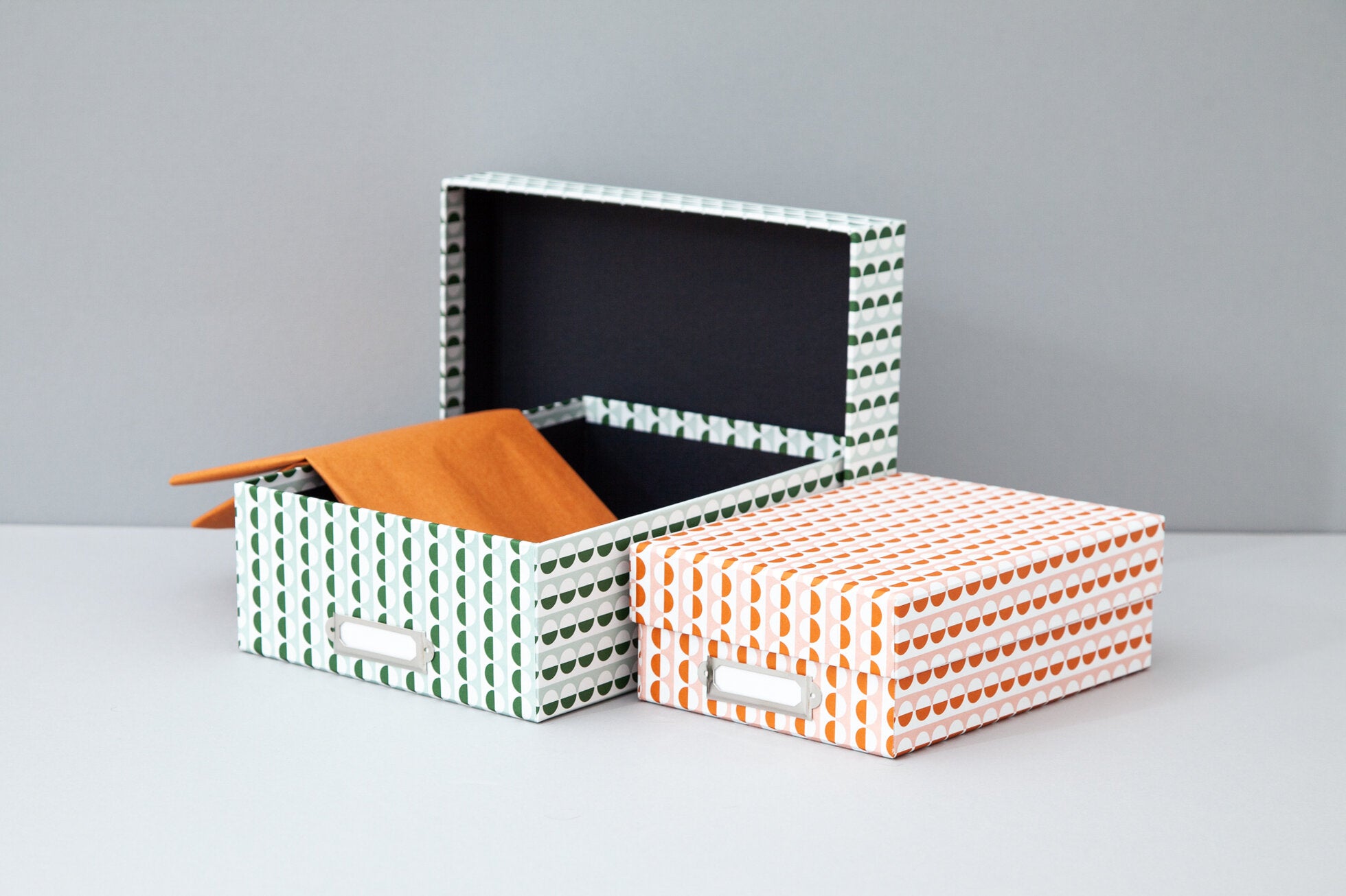 Set of 2 Archive Storage Boxes | Sophie Print | by Ola - Lifestory - ola