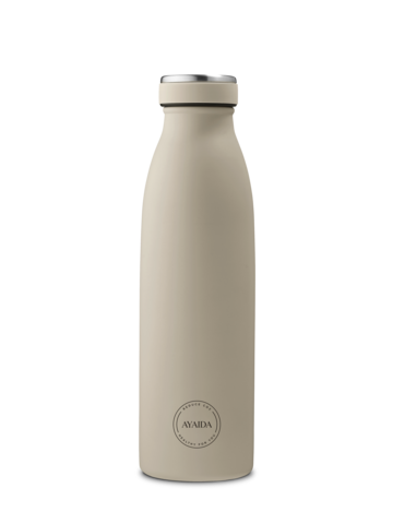 Reusable bottle | 500ml | Hot or Cold | Cream Beige | by Aya&Ida - Lifestory - Ayaida