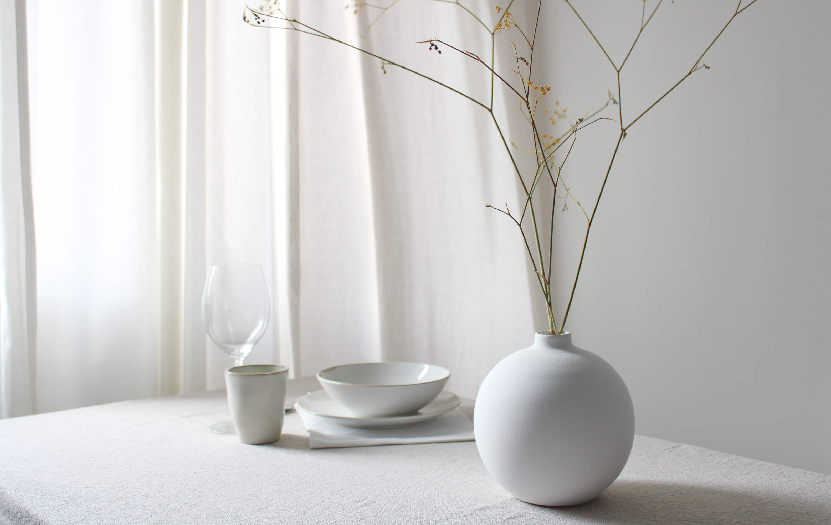 Blanc Collection 03 Vase | White | Handmade Earthenware | by O Cactuu - Lifestory - O Cactuu