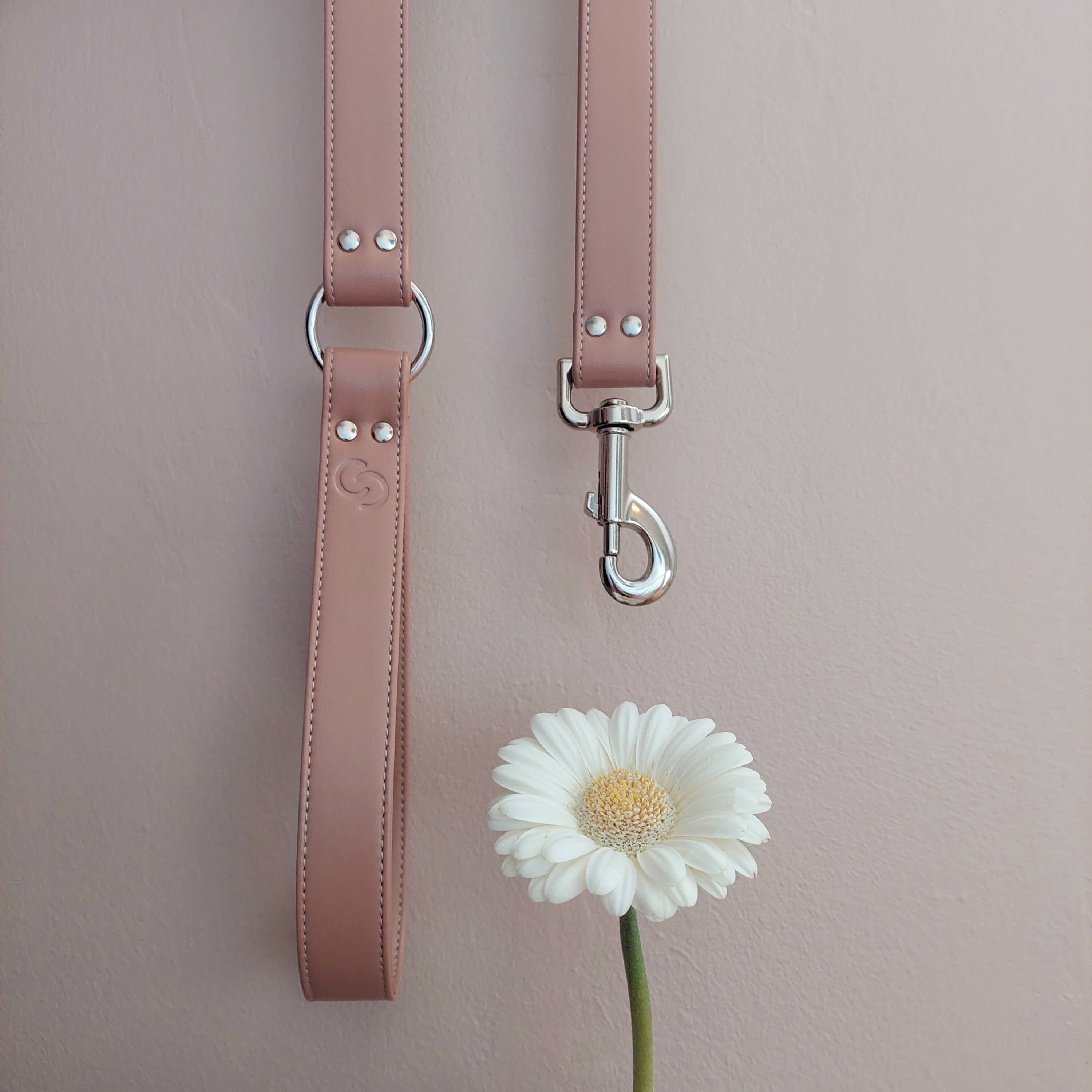 Dog Lead - Vegan Apple Leather | Blush Pink | by Skylos Collective - Lifestory - Skylos Collective