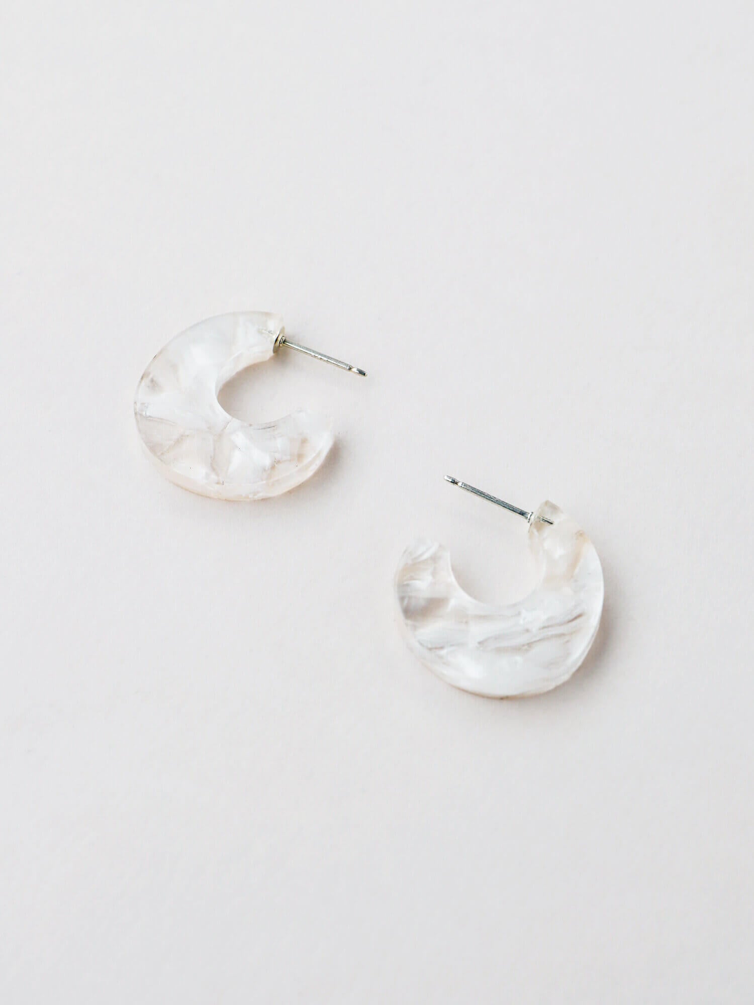 Cassia Hoops | Off-White | by Wolf & Moon - Lifestory - Wolf & Moon