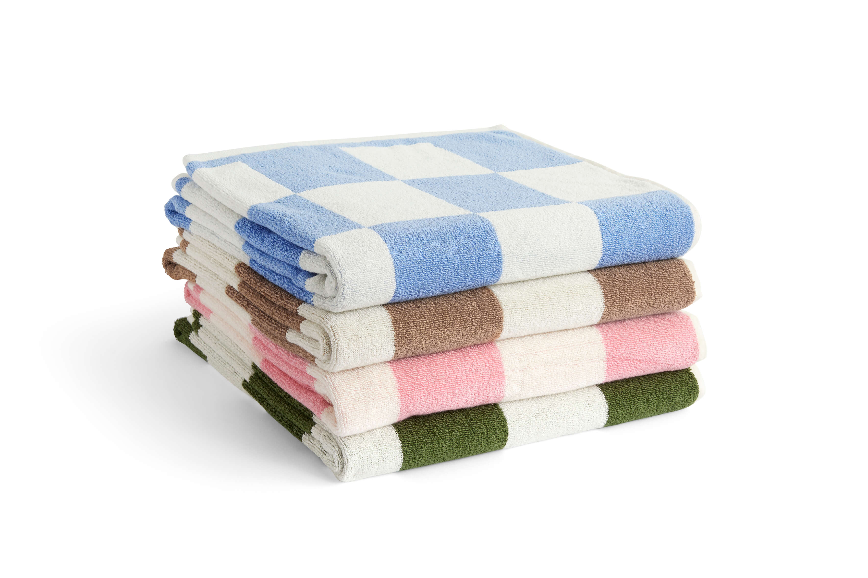 Check Bath Towel | Matcha | by HAY - Lifestory - HAY