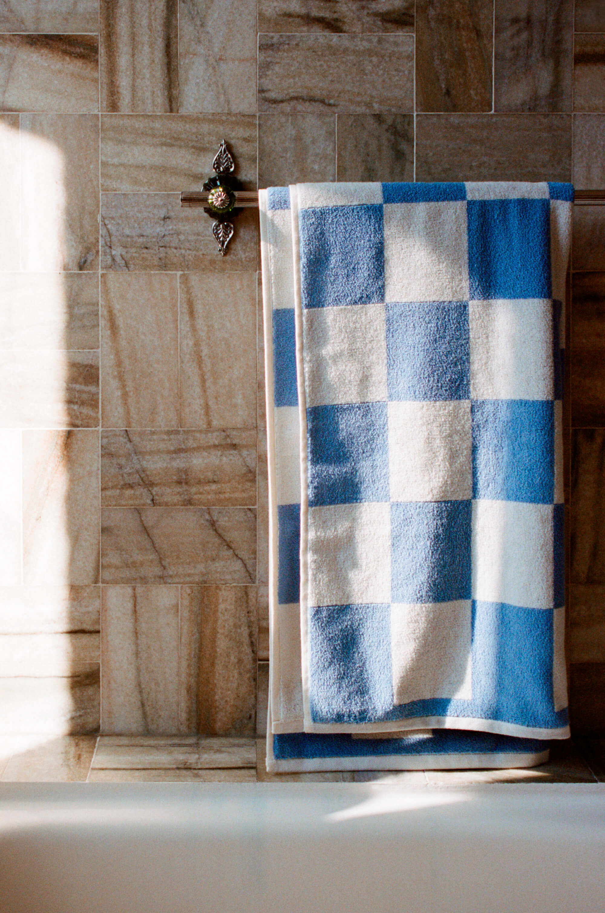 Check Bath Towel | Sky Blue | by HAY - Lifestory - HAY