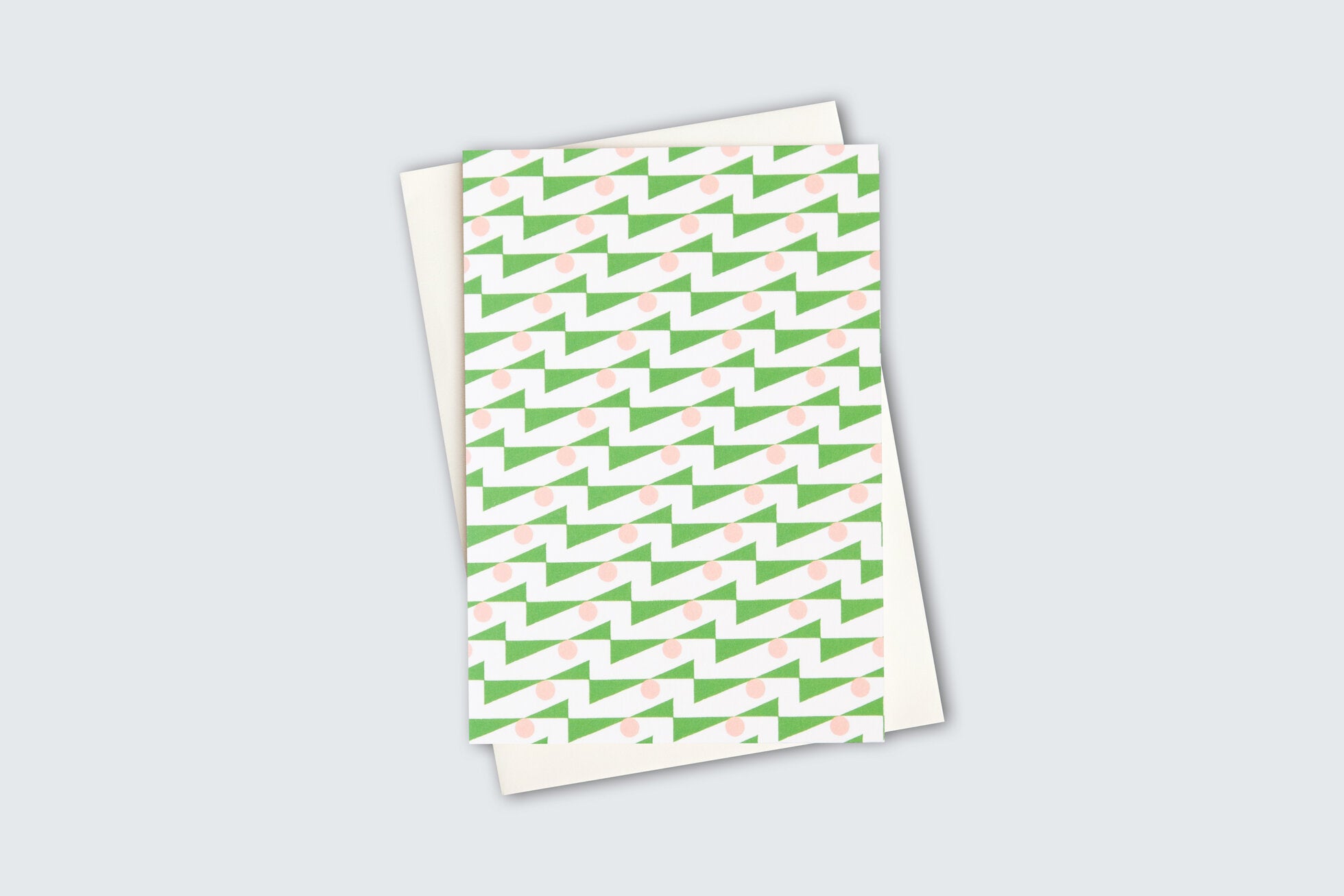Enid Patterned Card | Pink & Green | by Ola - Lifestory - ola