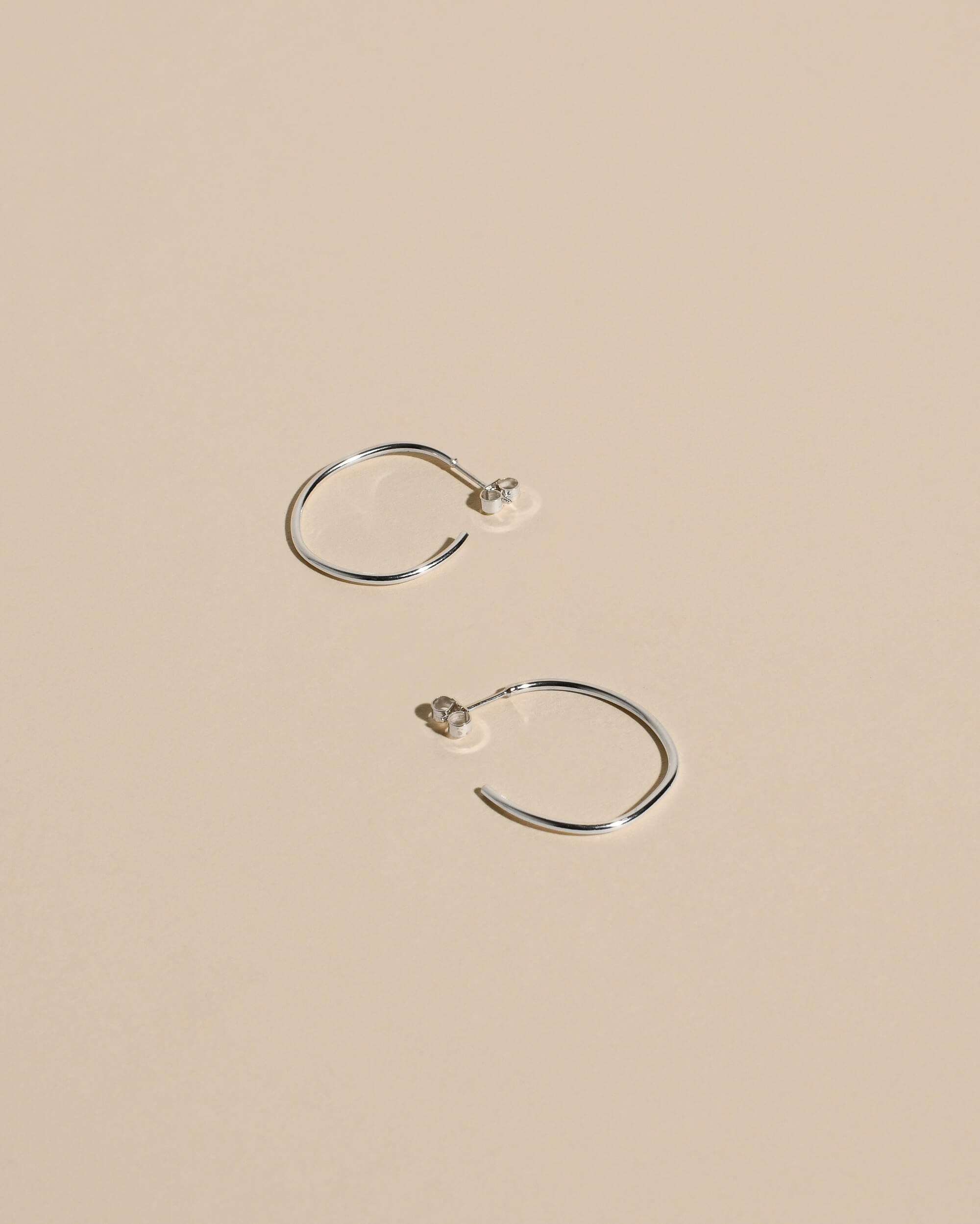 Organic Everyday Hoop Earrings | 100% Recycled Silver | by Behind Bracken - Lifestory - Behind Bracken