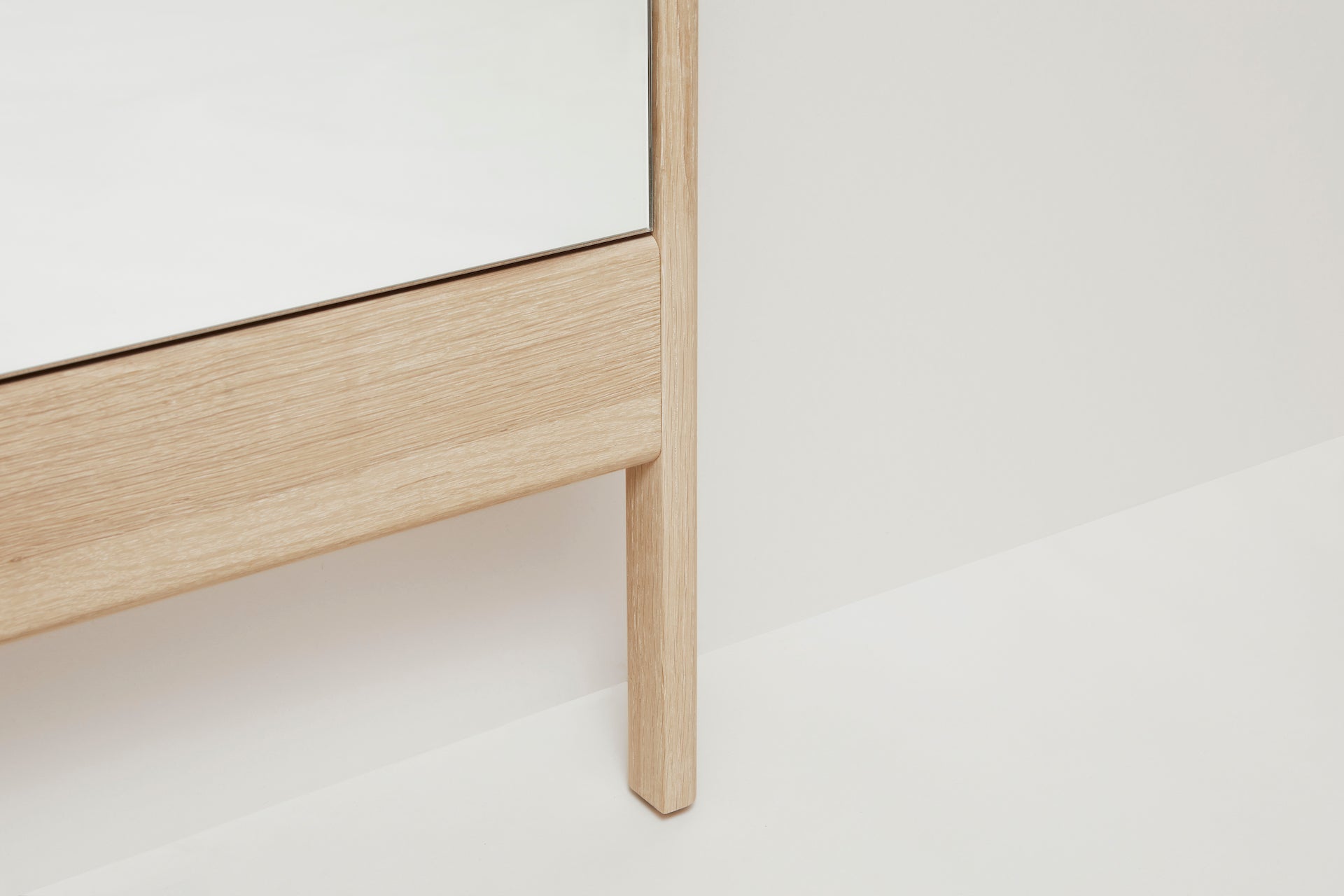 A Line Mirror | Full Length | White Oak | by Form & Refine - Lifestory - Form & Refine