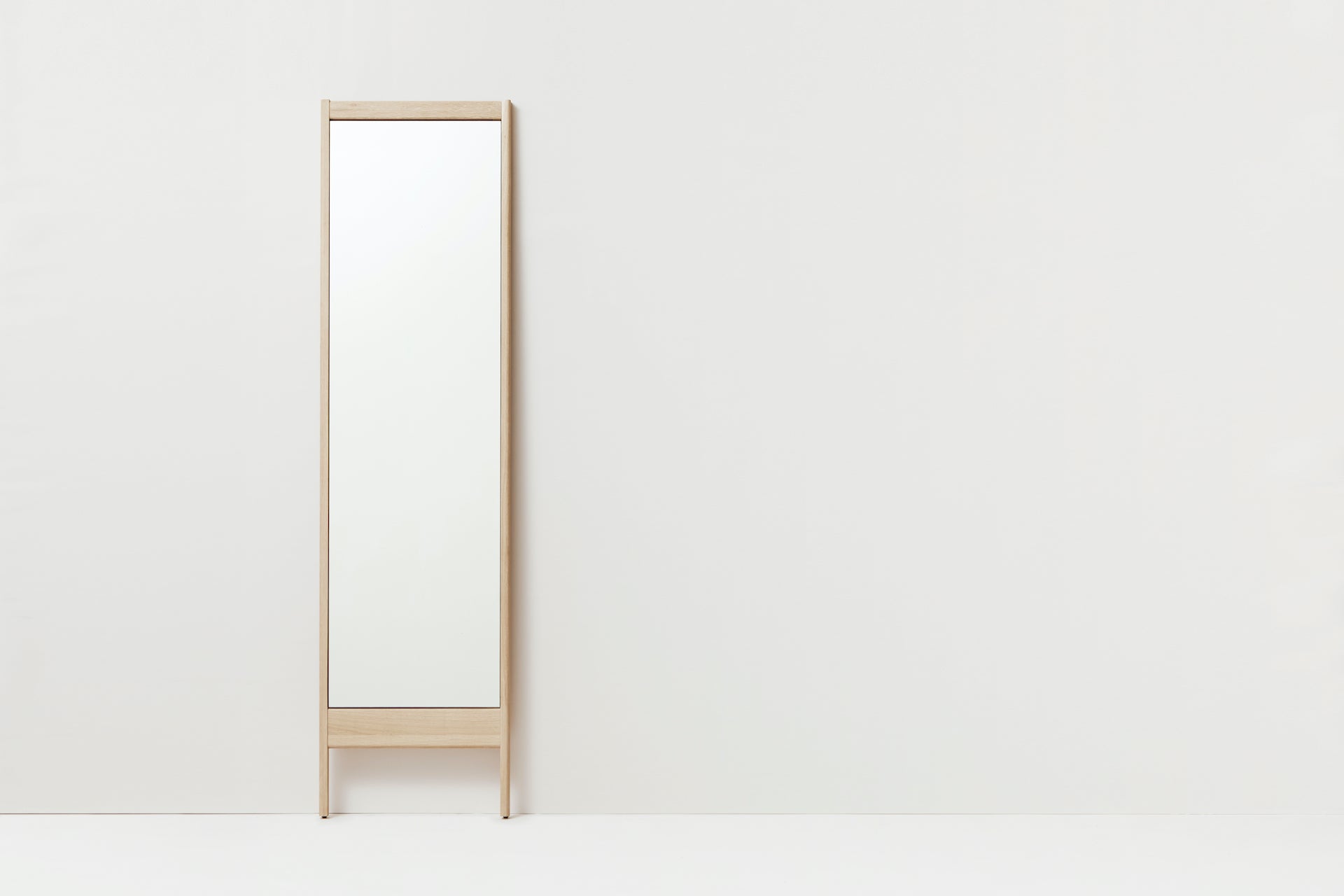 A Line Mirror | Full Length | White Oak | by Form & Refine - Lifestory - Form & Refine