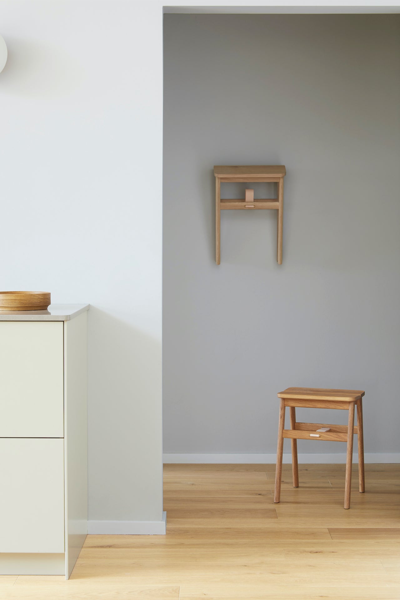 Angle Stool | White Oak | by Form & Refine - Lifestory - Form & Refine