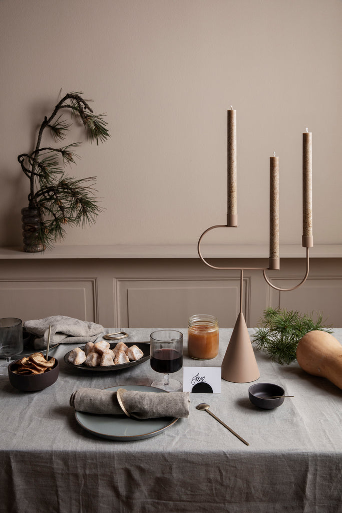 Flow Napkin Rings Set of 4 Brass by ferm Living Lifestory