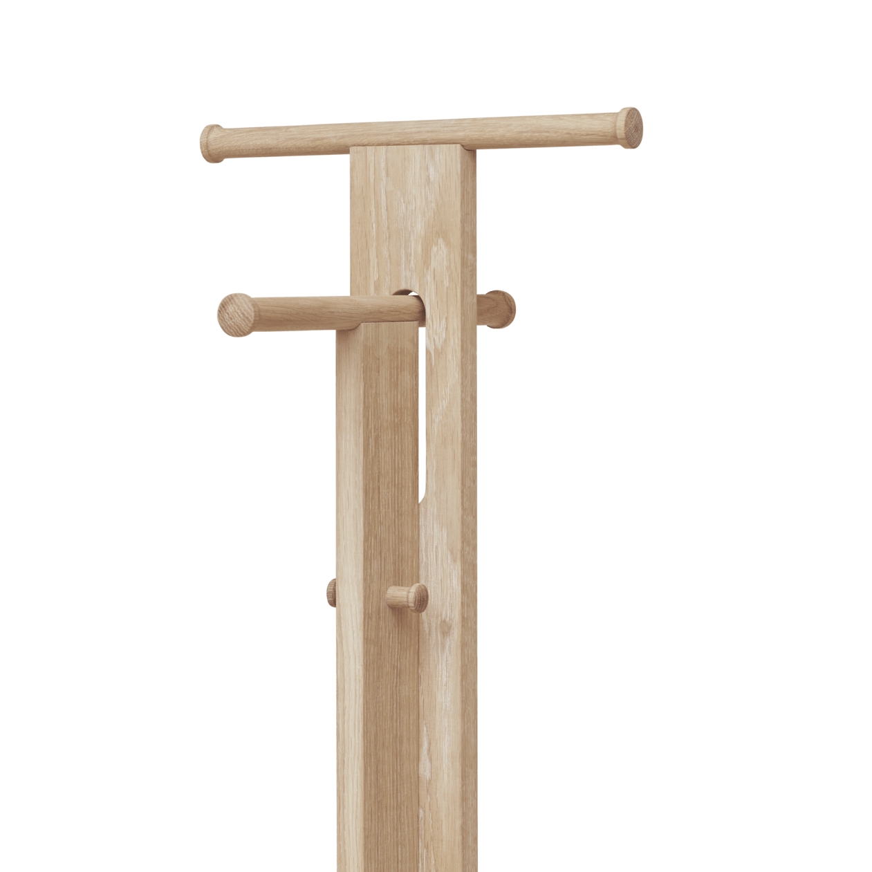 Foyer Coat Stand | White Oiled Oak | by Form & Refine - Lifestory - Form & Refine
