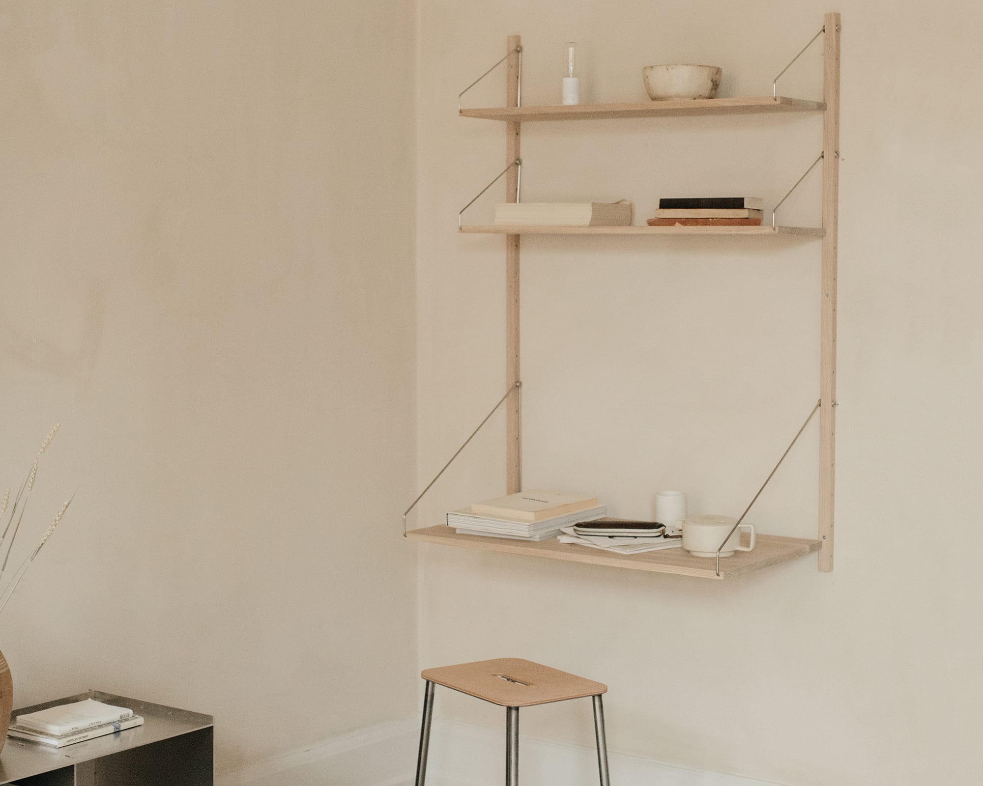 Shelf Library White | Desk Section | by Frama - Lifestory - Frama