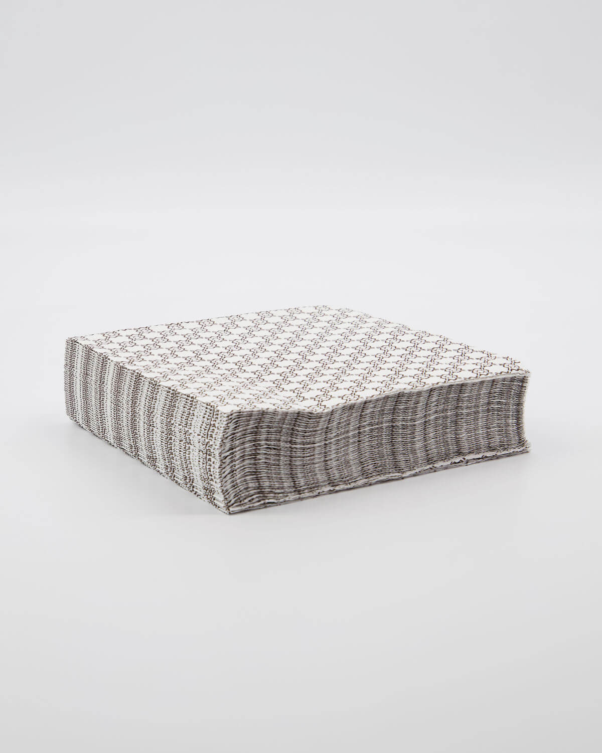 Paper Napkins - Pack of 40 | Brown Grid | by Nicolas Vahé - Lifestory - Nicolas Vahé