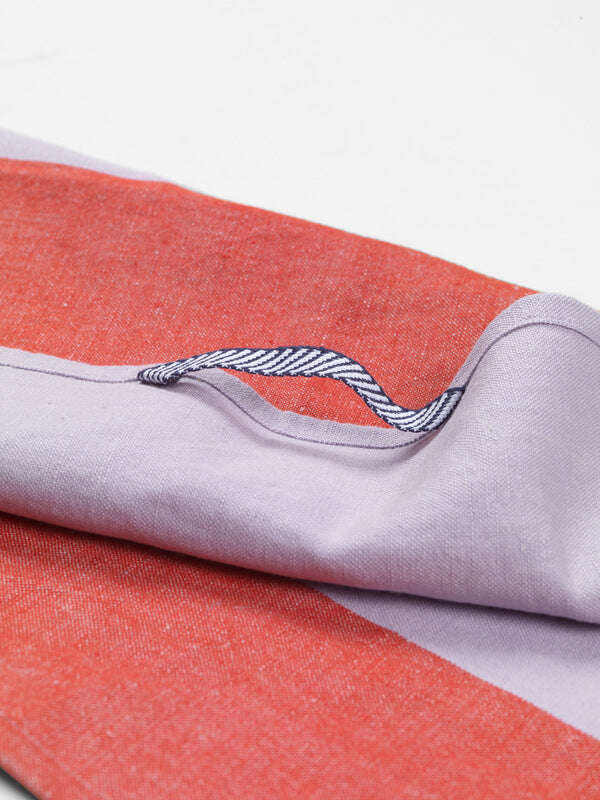Hale Tea Towel | Red & Lilac | Linen Cotton | by ferm Living - Lifestory - ferm Living