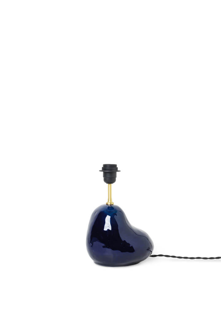 Hebe Lamp Base | Small | Ceramic | Deep Blue | by ferm Living - Lifestory - ferm LIVING