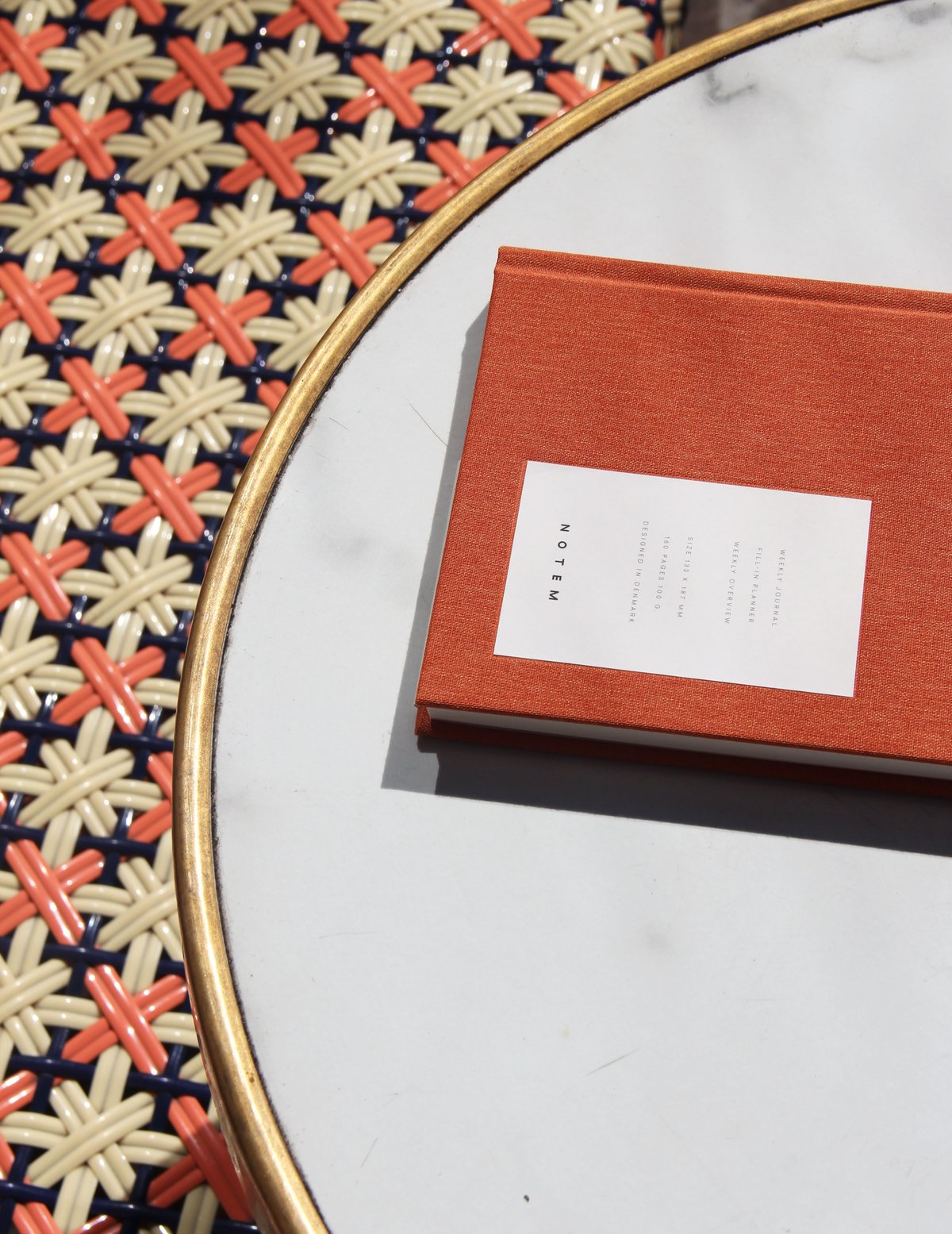 Weekly Journal Planner EVEN - Cloth cover - Sienna Rust by Notem Studio - Lifestory - Notem Studio