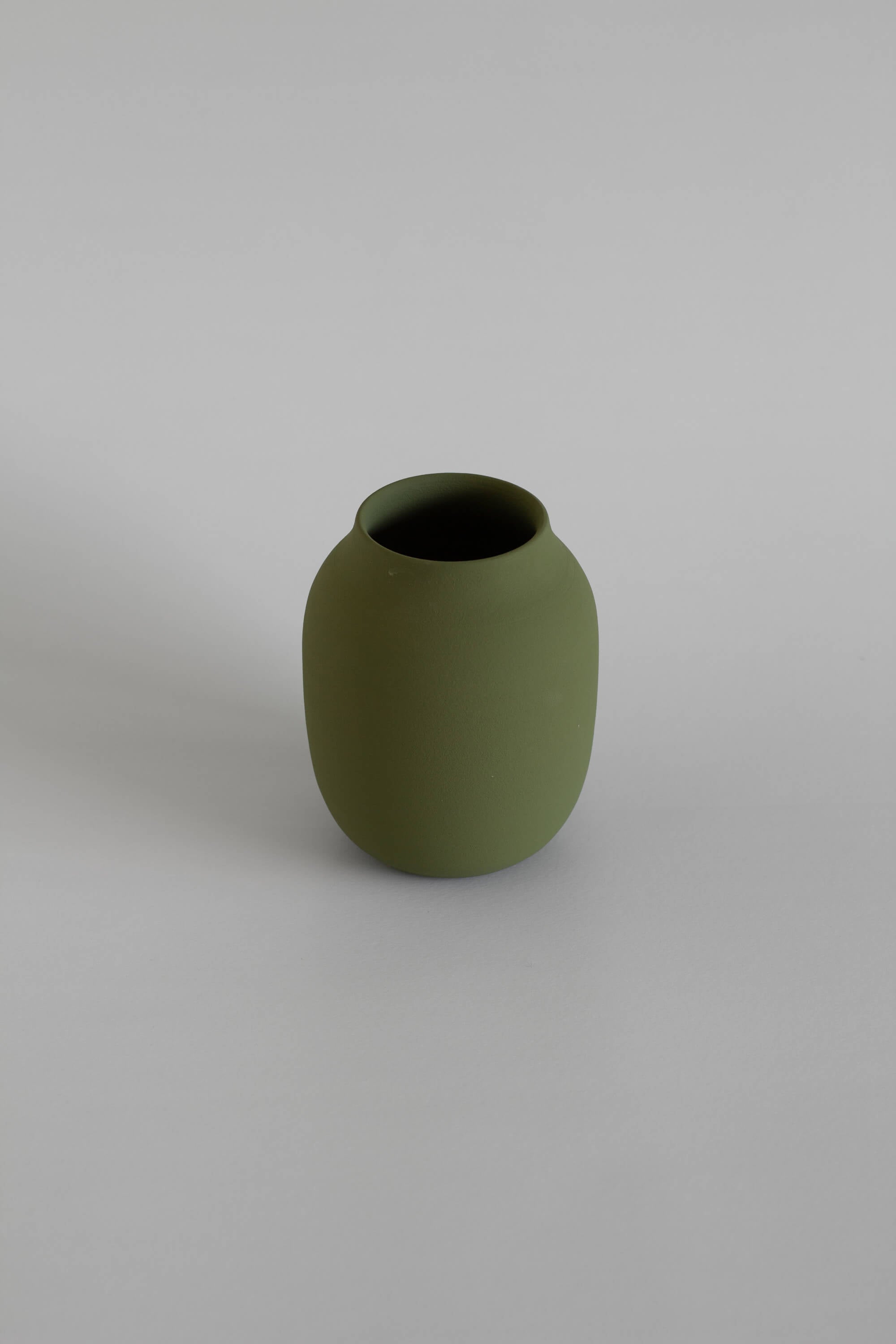 The Island Collection 03 Vase | Olive Green | Handmade Earthenware | by O Cactuu - Lifestory - O Cactuu