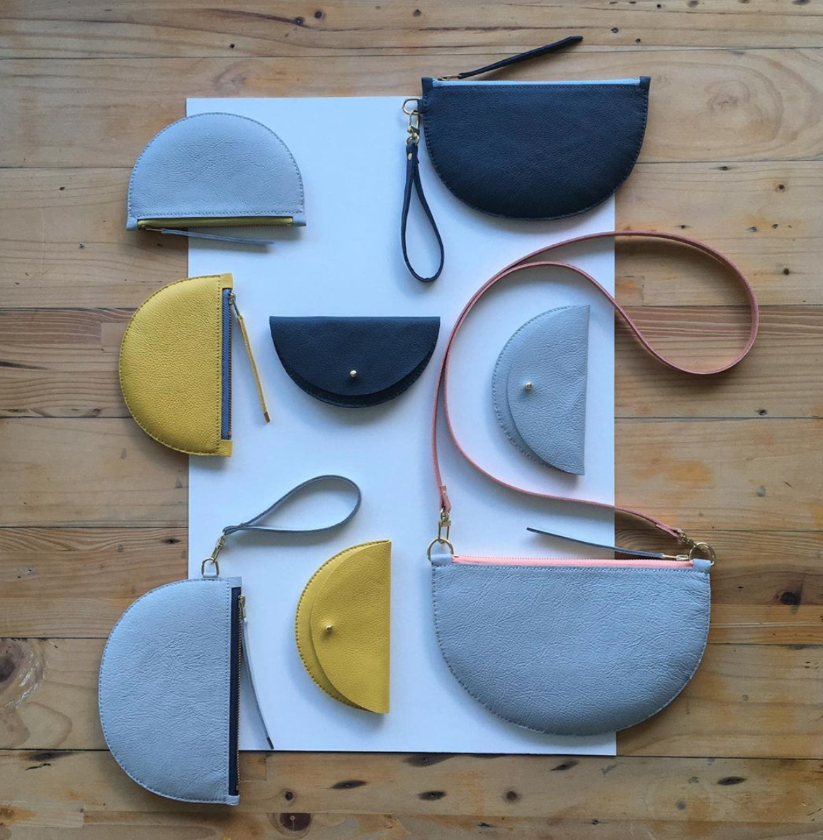 Colette Grande Coin Purse in Leather & Suede | various | by Jude Gove - Lifestory - Jude Gove