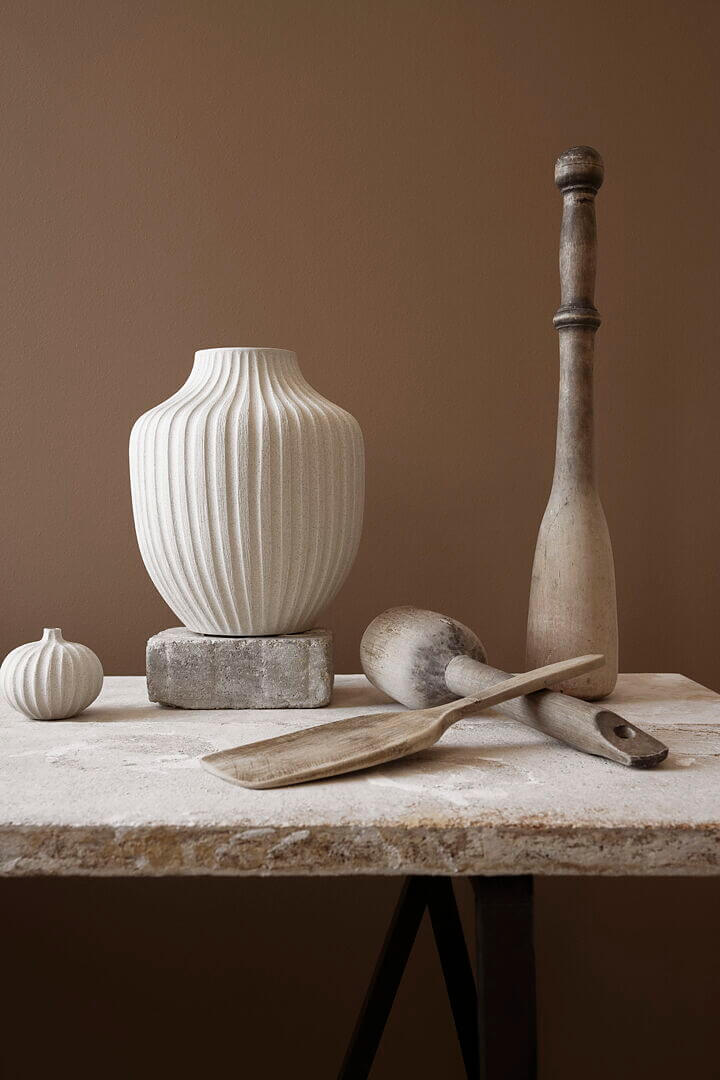 Kyoto Vase | Sand White Light Deep Line | by Lindform - Lifestory - Lindform