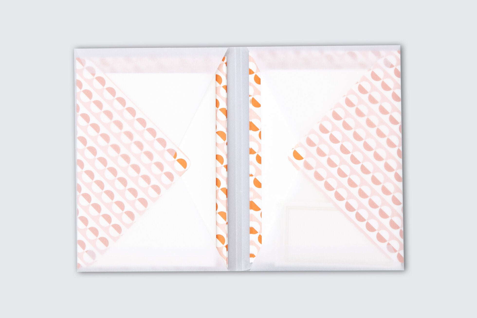 Letter Writing Set | Sophie Print | Pink / Orange | by Ola - Lifestory - ola