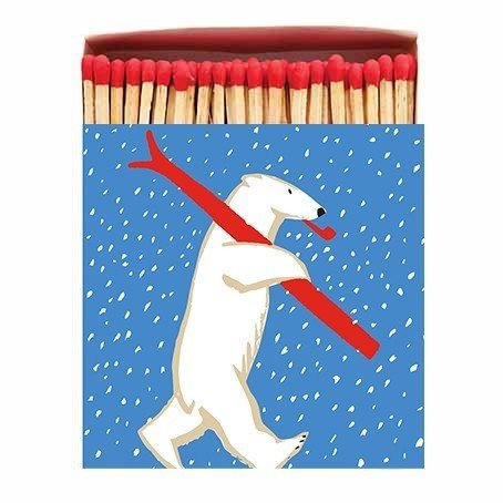 Long Matches - Square Box | Christmas Skiing Polar Bear | by Archivist - Lifestory - Archivist
