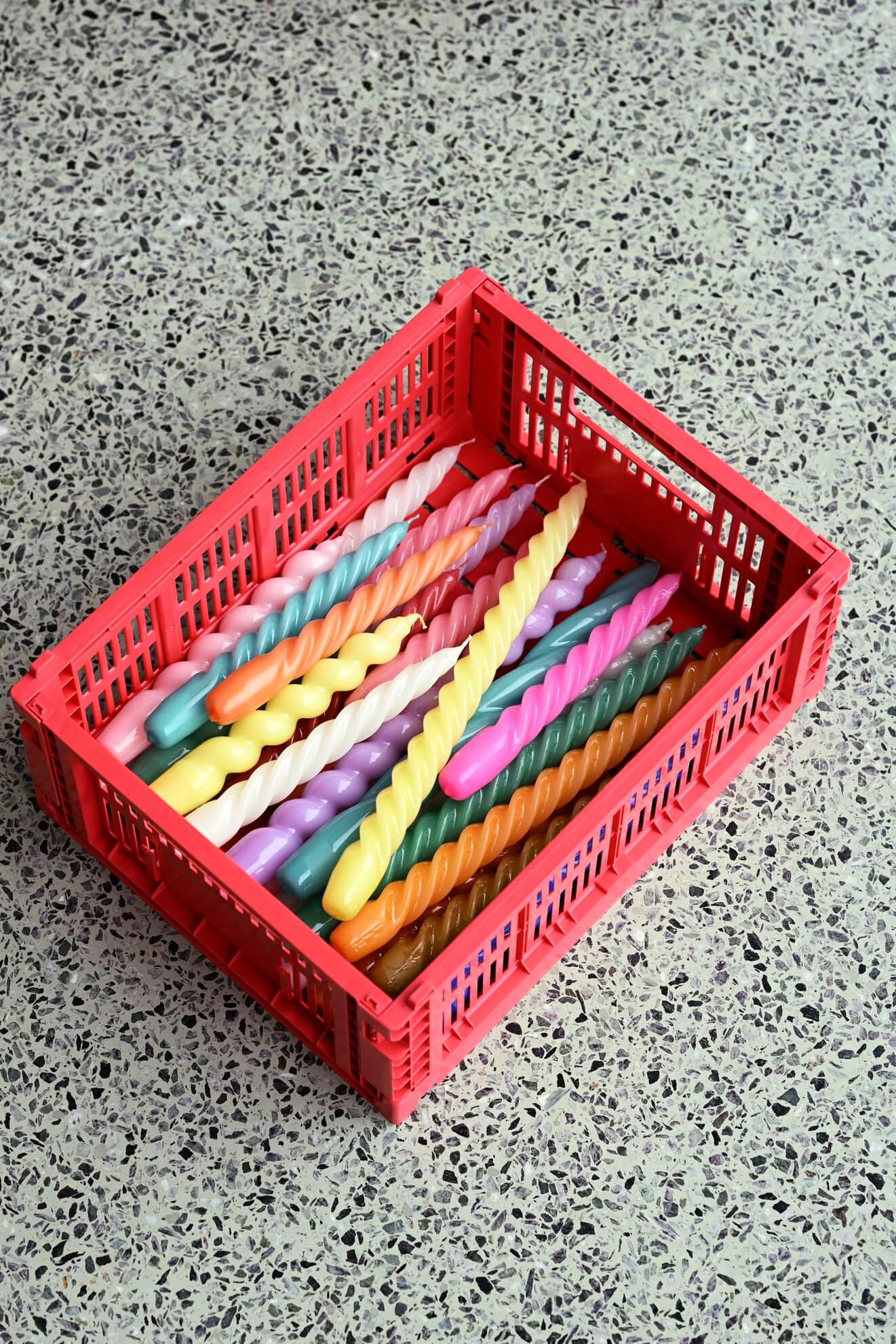 Colour Crate - Collapsible | Medium | Various Colours | 100% Recycled Plastic | by HAY - Lifestory - HAY
