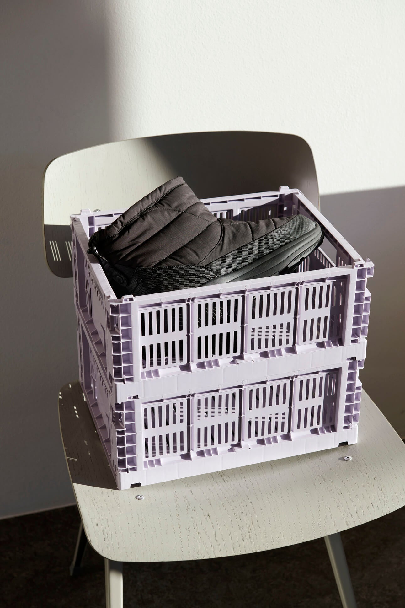 Colour Crate - Collapsible | Medium | Various Colours | 100% Recycled Plastic | by HAY - Lifestory - HAY