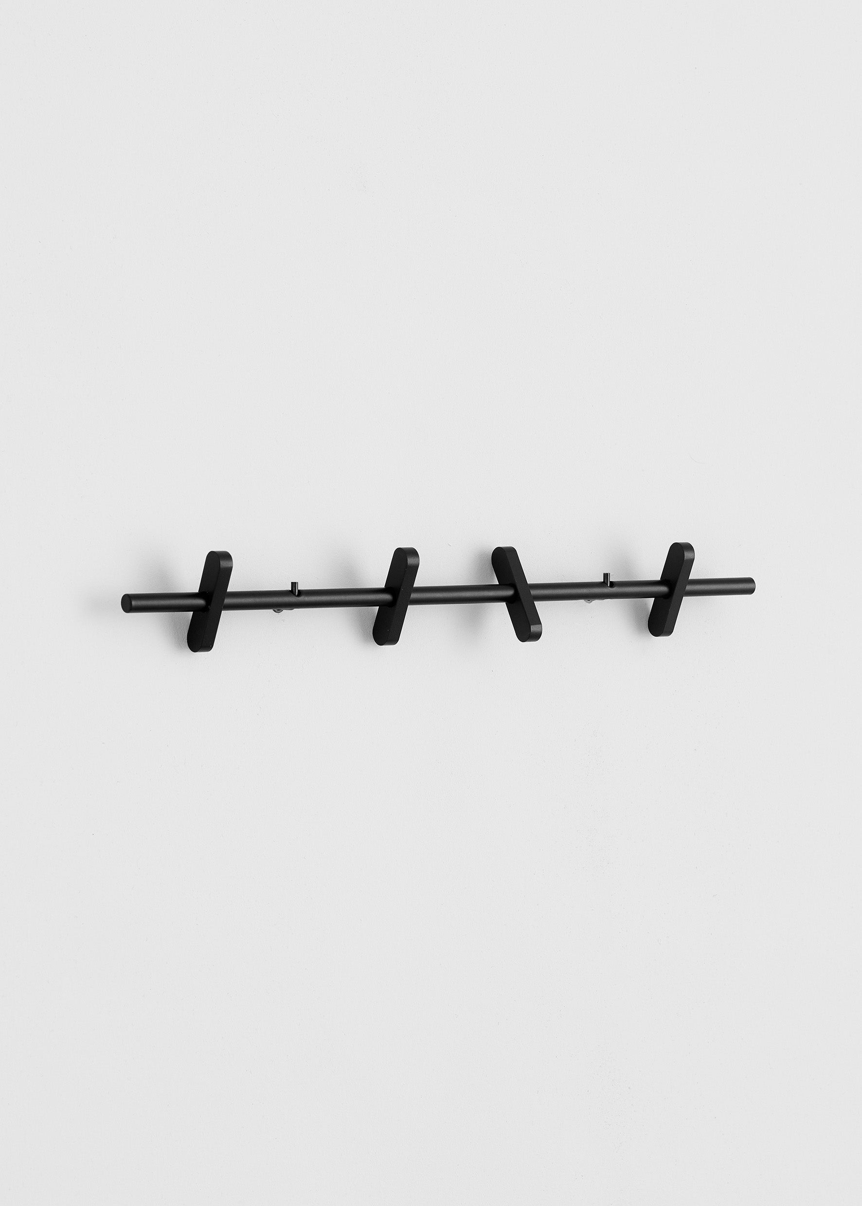 Coat Rack With 4 Movable Pegs | Black | by Moebe - Lifestory - Moebe