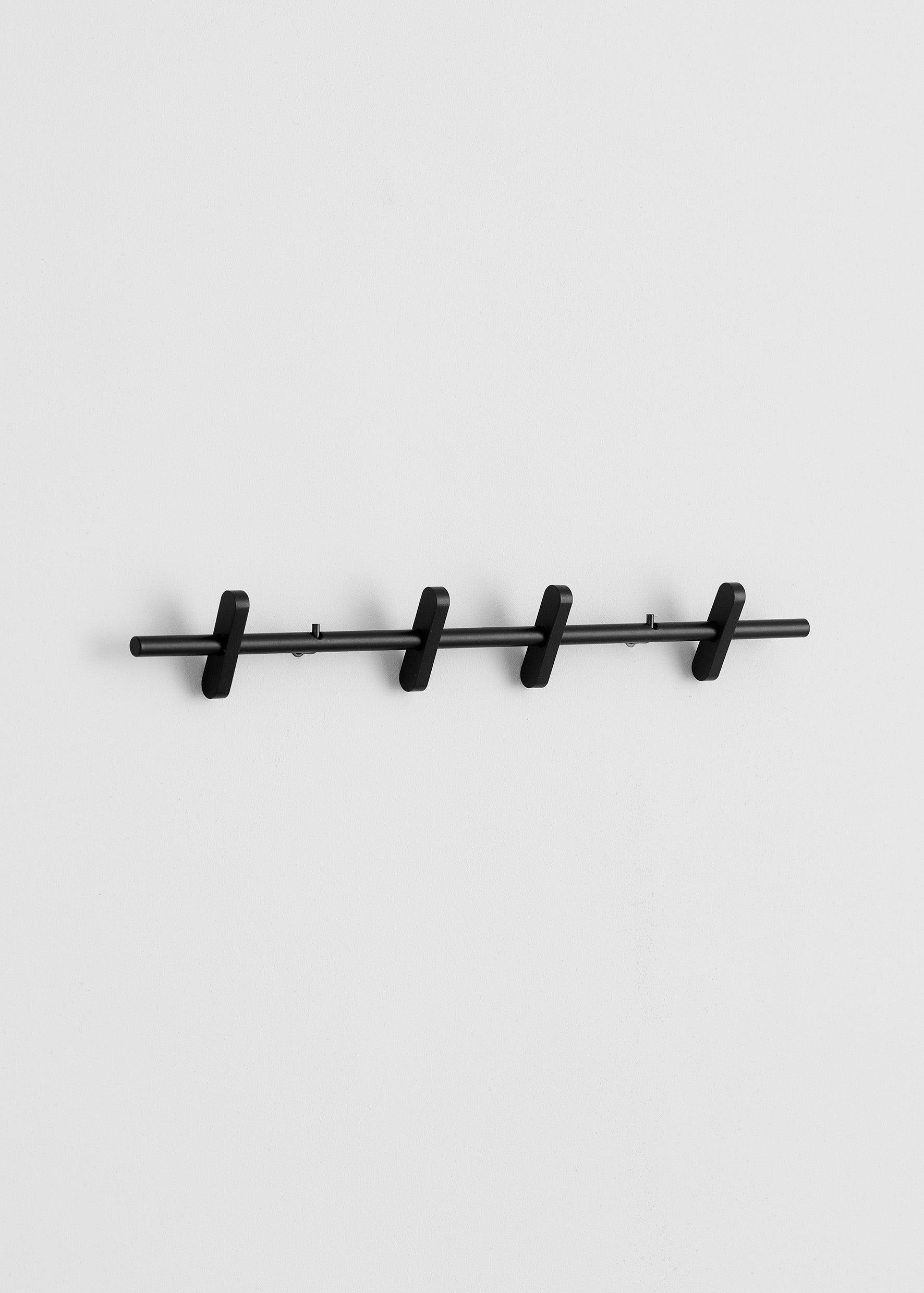 Coat Rack With 4 Movable Pegs | Black | by Moebe - Lifestory - Moebe